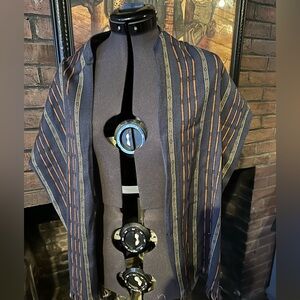 Vintage 80’s Banana Republic scarf Mill Valley era Jacquard